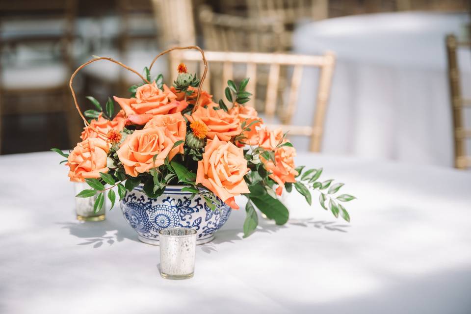 Orange blooms