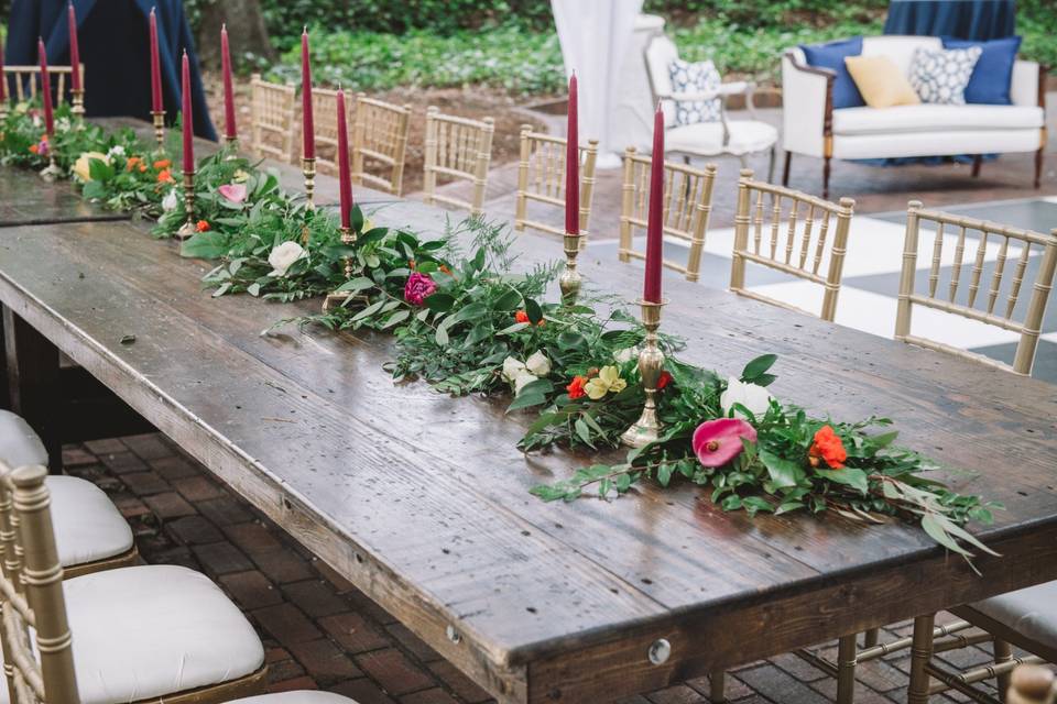 Farmhouse table runner