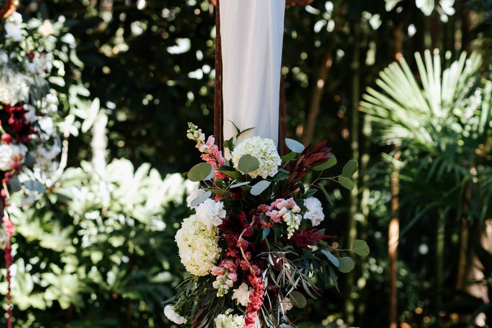 Burgundy wedding