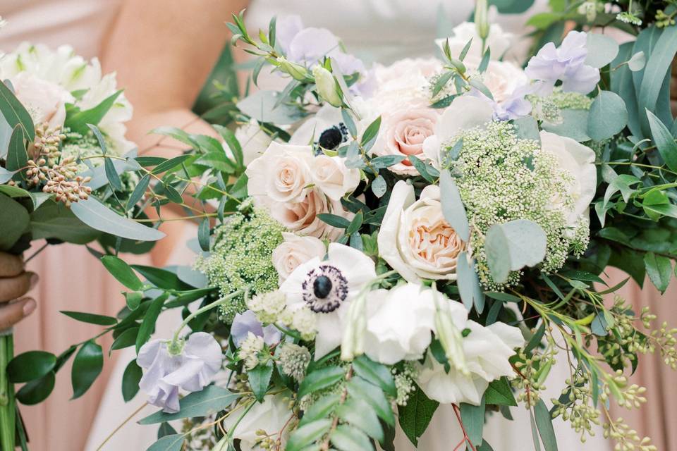 Anemone and roses