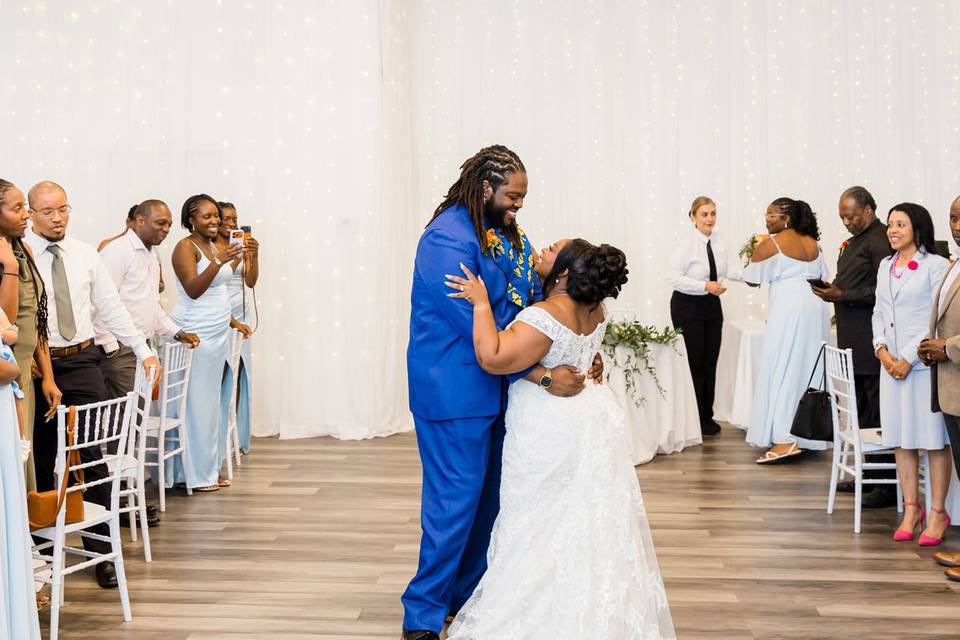 1st dance in ballroom