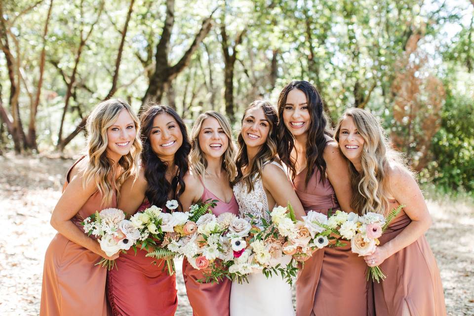 Bride + Bridesmaids