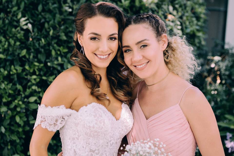 Bride + Bridesmaid