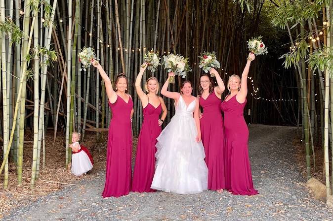 Bridal Party in the Bamboo