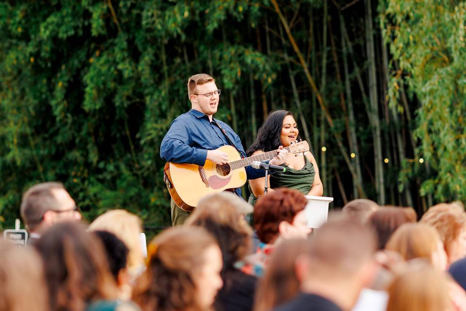 Guitarist during the Ceremony