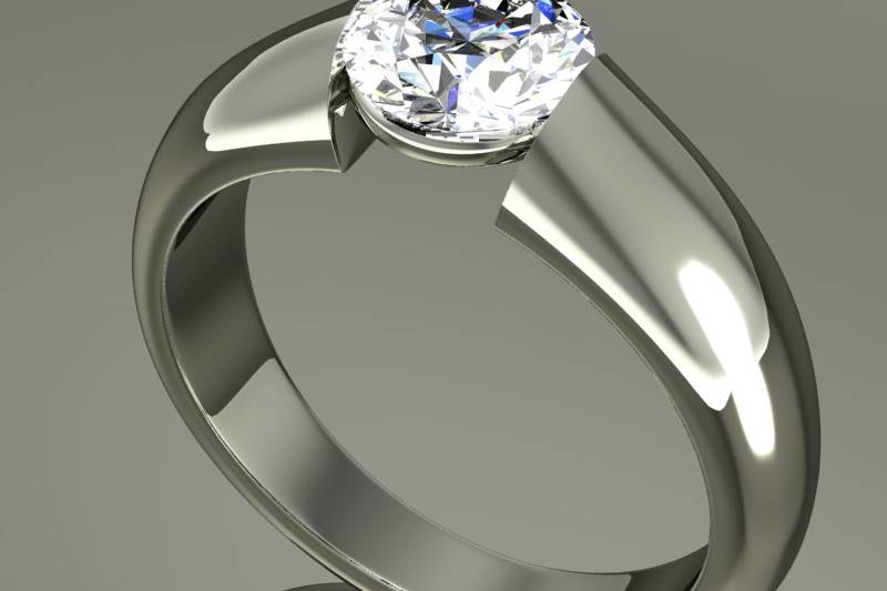 Simple engagement ring