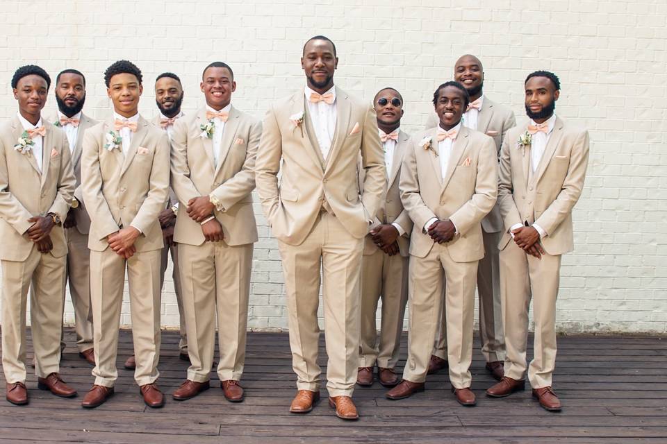 Groom and groomsmen