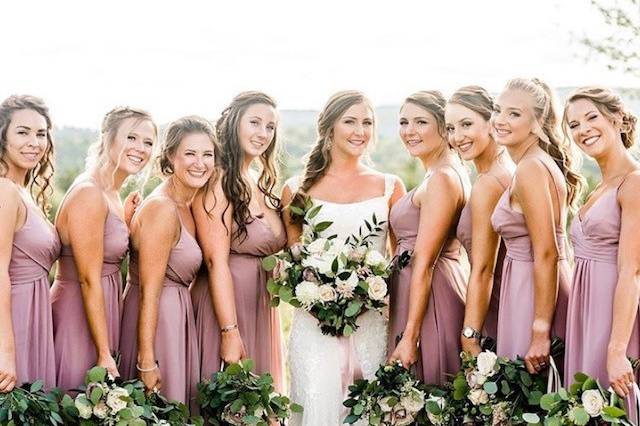 Beautiful bridal party