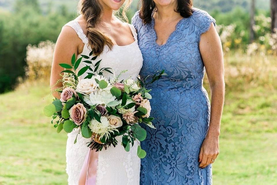 Bride and mother