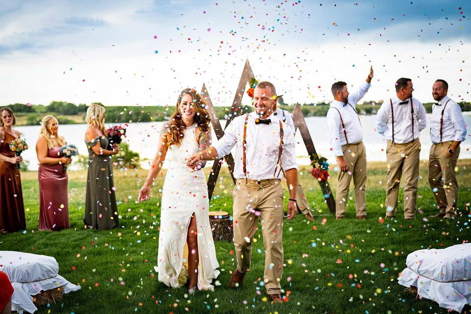 Backyard Confetti Recessional