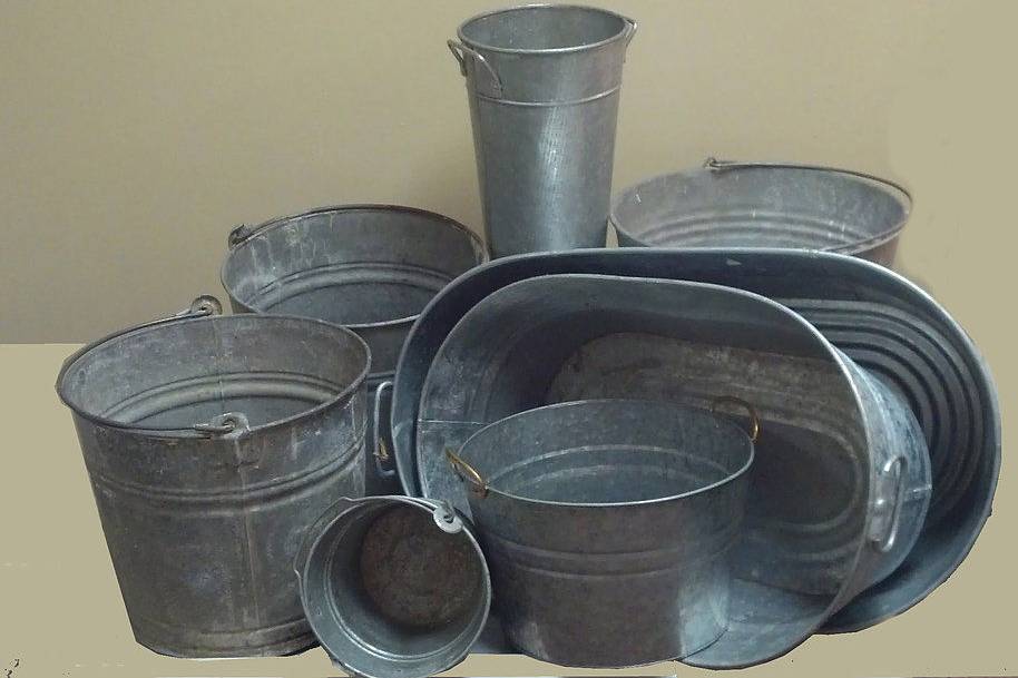 Galvanized pails