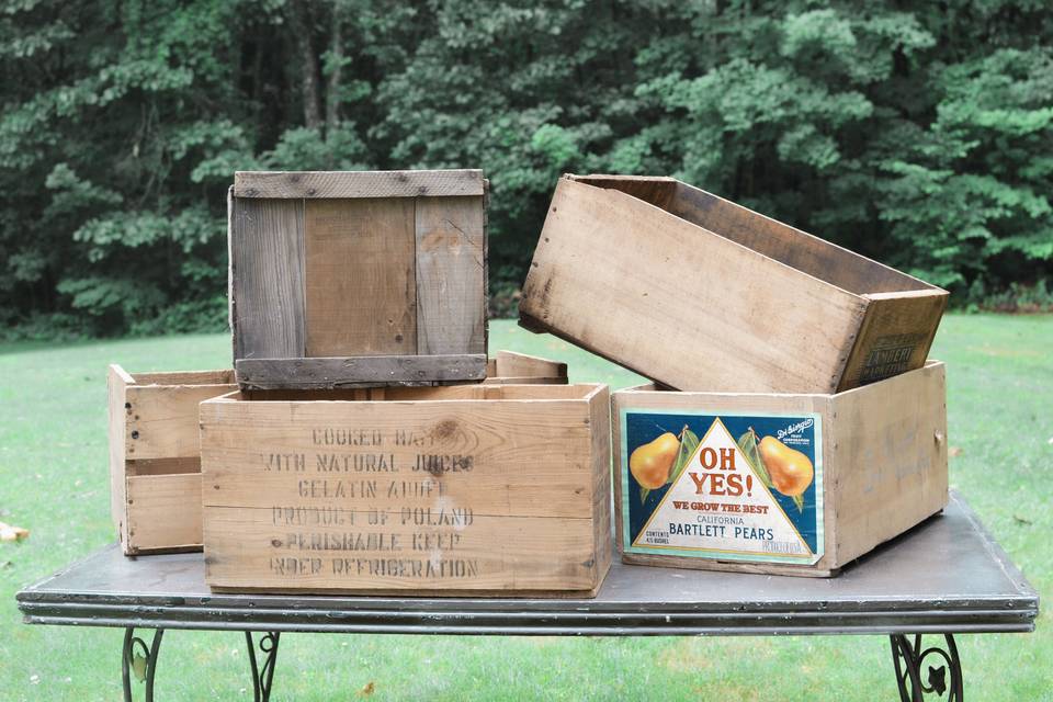 Rustic crates