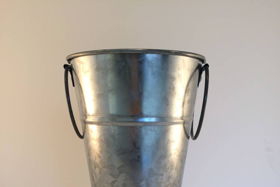 Galvanized Tin Vases