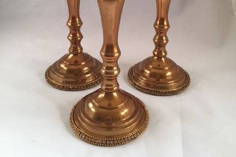 Rich Gold Candle Holders