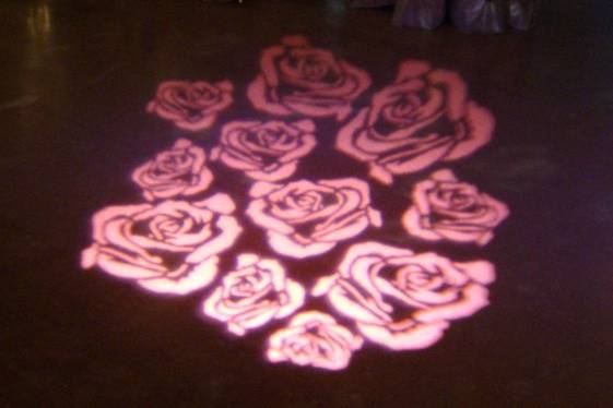 Pink Roses on Dance Floor