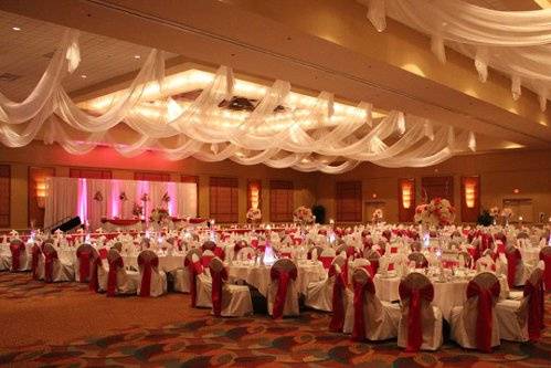 Wedding reception area