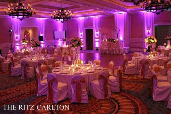 Wedding reception area