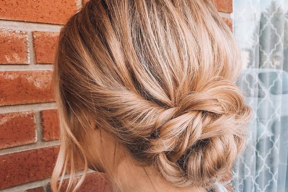 Classy and soft updo