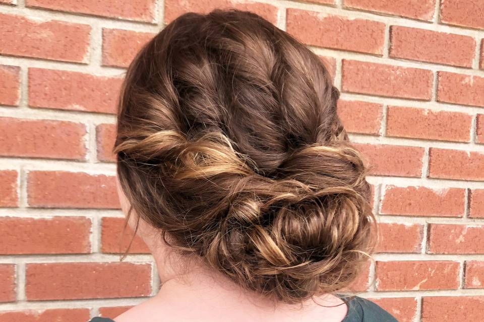 Fully twisted updo