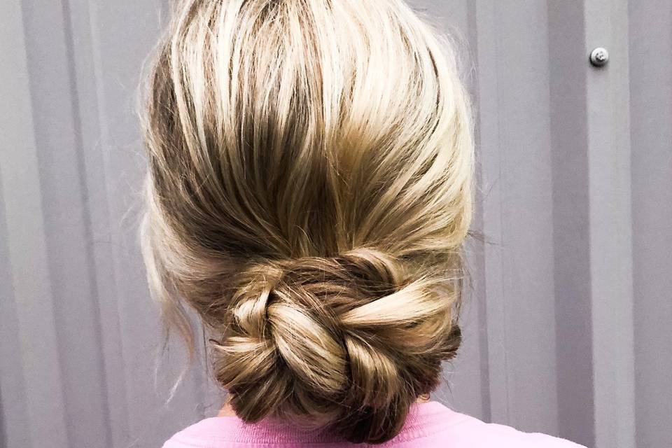 Sleek updo