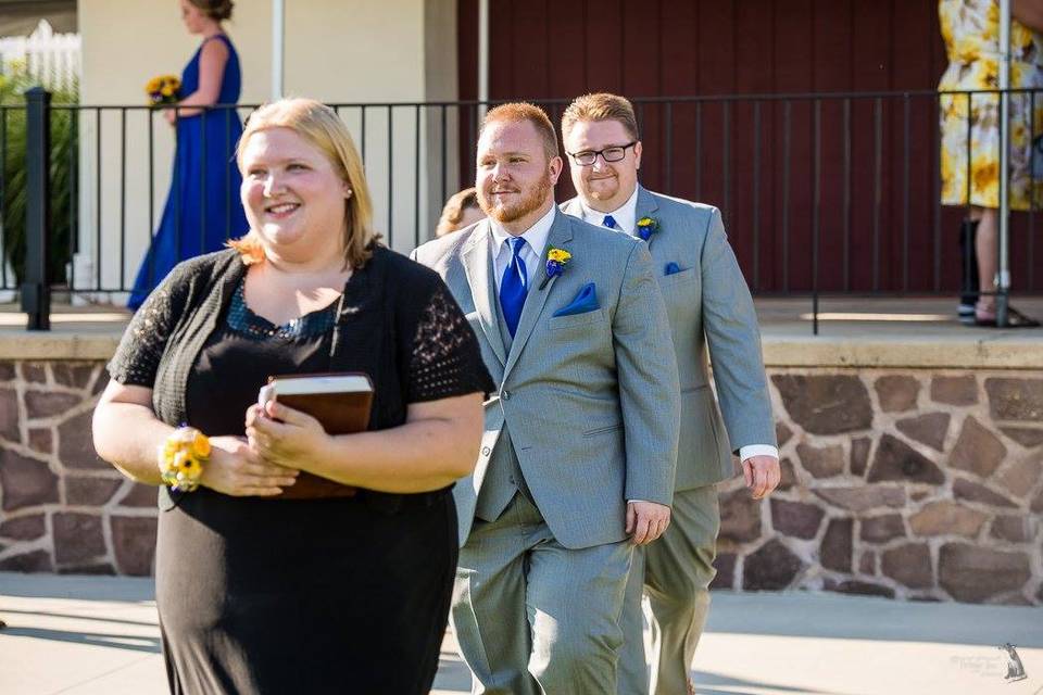 Leading the Groomsmen