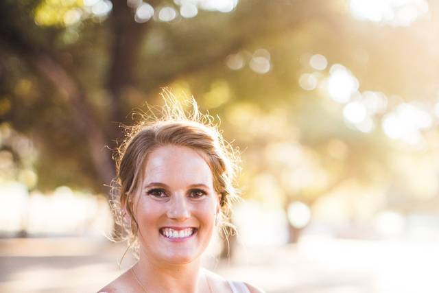 Bride with flowers