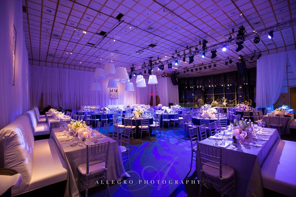 Wedding reception space