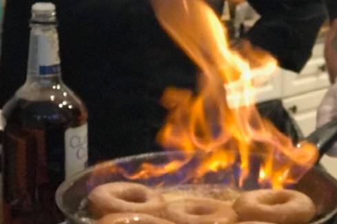 Donut Flambe