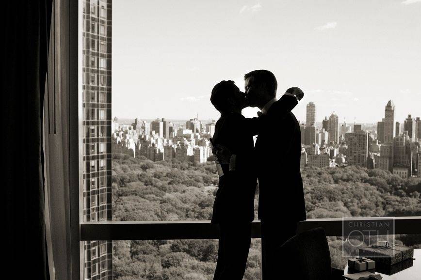 Couple kissing