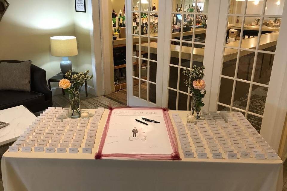 Place-cards set-up