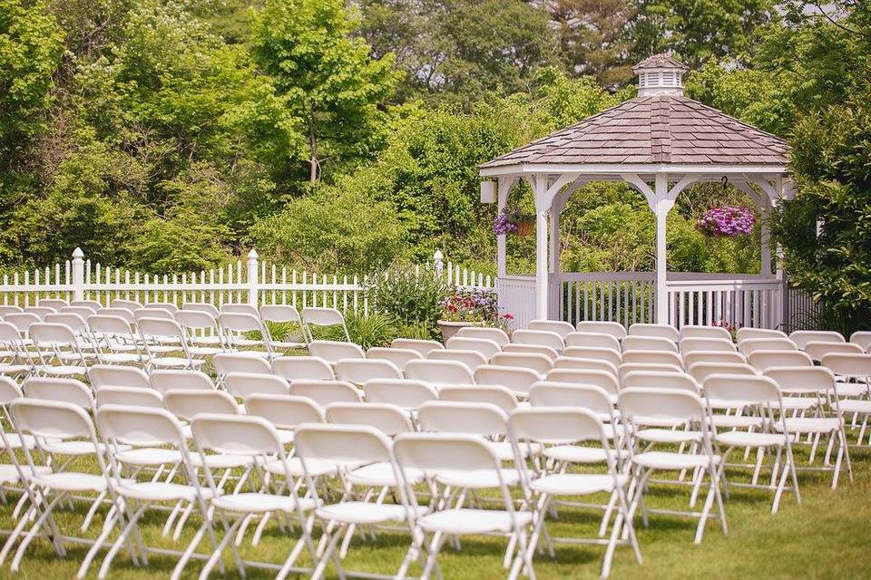 Wedding ceremony area set-up