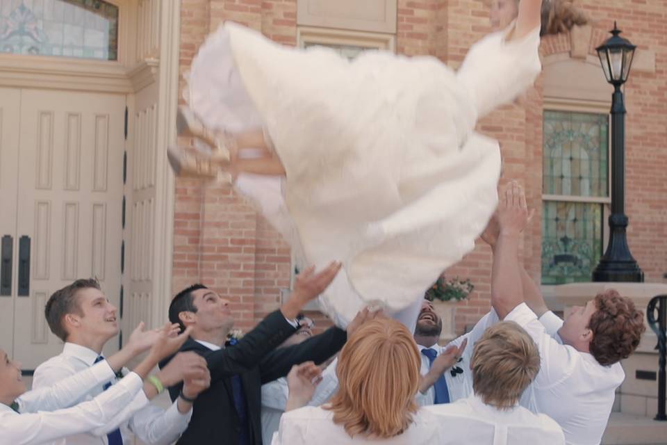 And yes, yes brides can fly