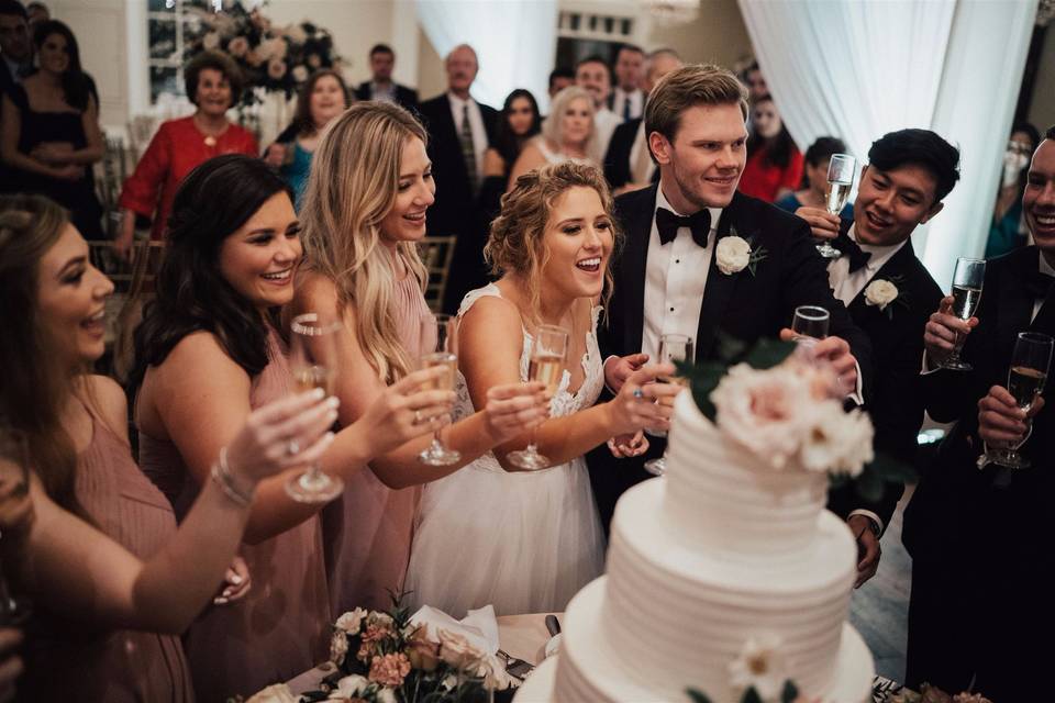 Bridal Party toast