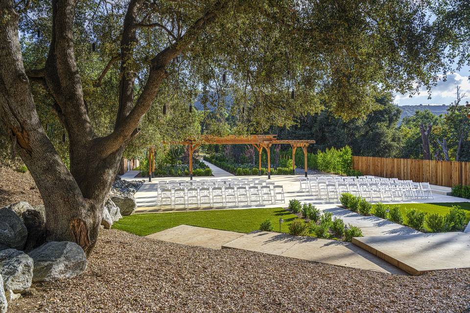 Ceremony area.