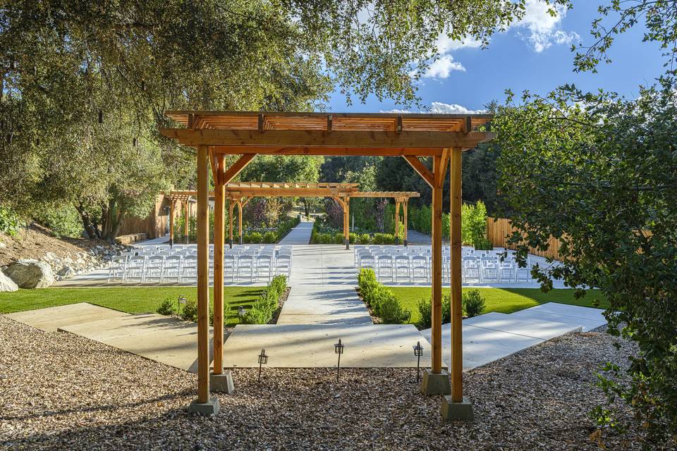 Ceremony area.