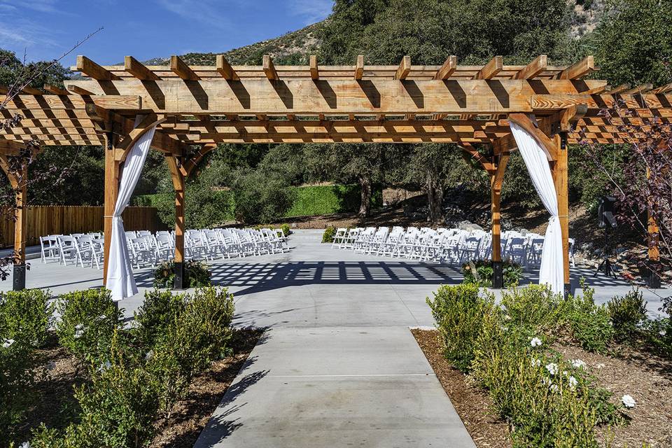 Ceremony area.
