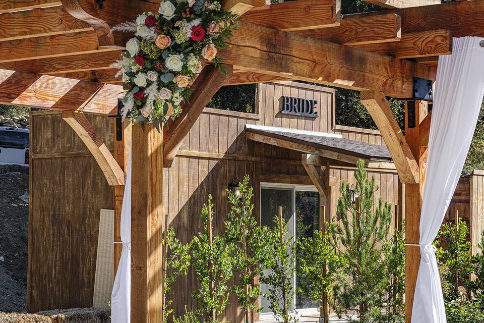 Ceremony area.