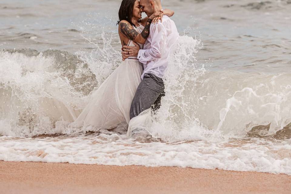 Trash the dress shoot