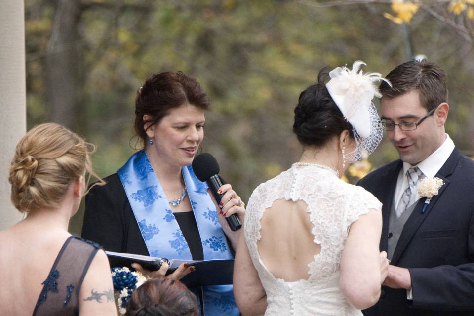 We included a hand-fasting  ceremony for the couple and a family unity ceremony too