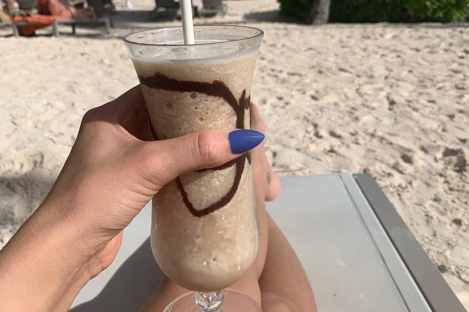Delicious drink on vacation