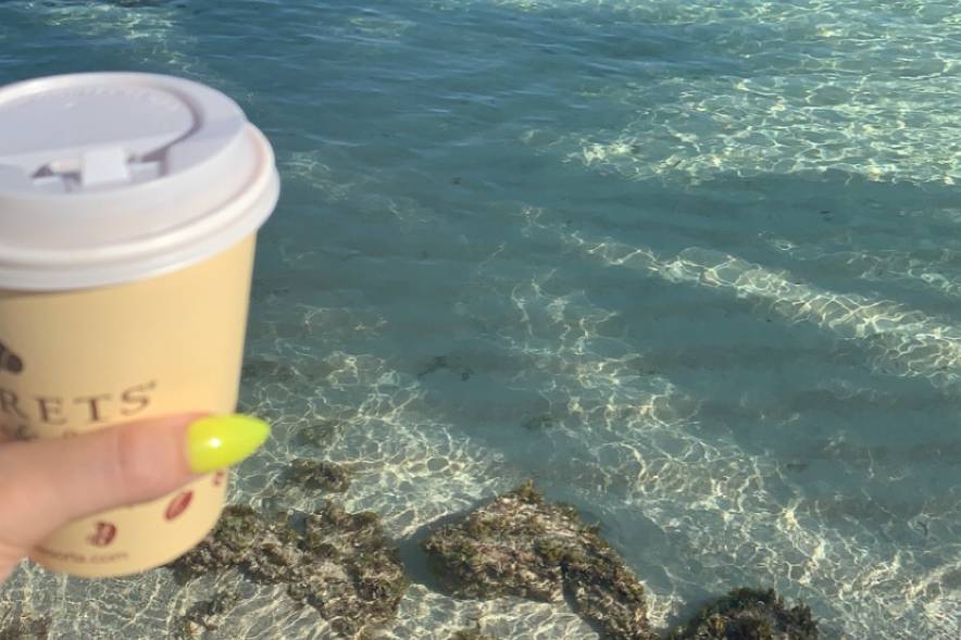 Coffee by the ocean