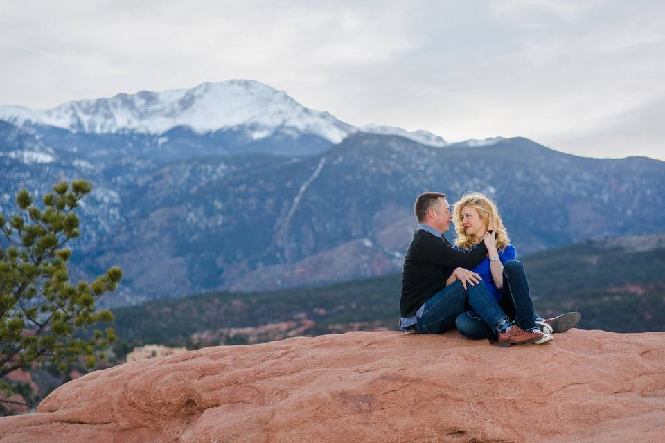 Garden of the Gods engagement