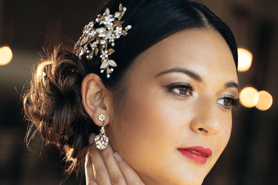Asian Bride makeup and hair