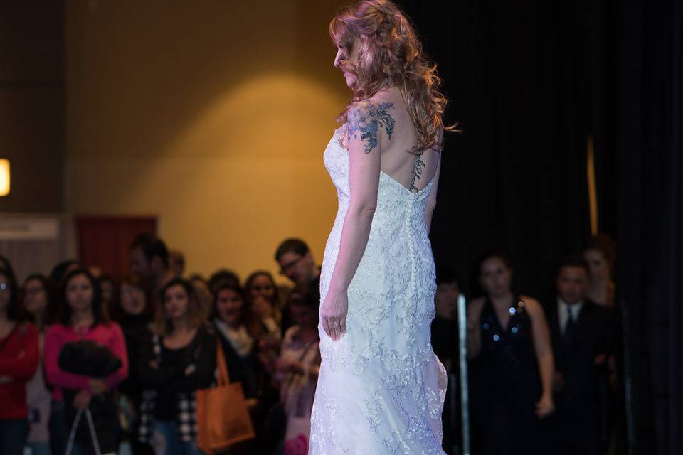 On the runway, Uptown Bride has designers to order one just for you