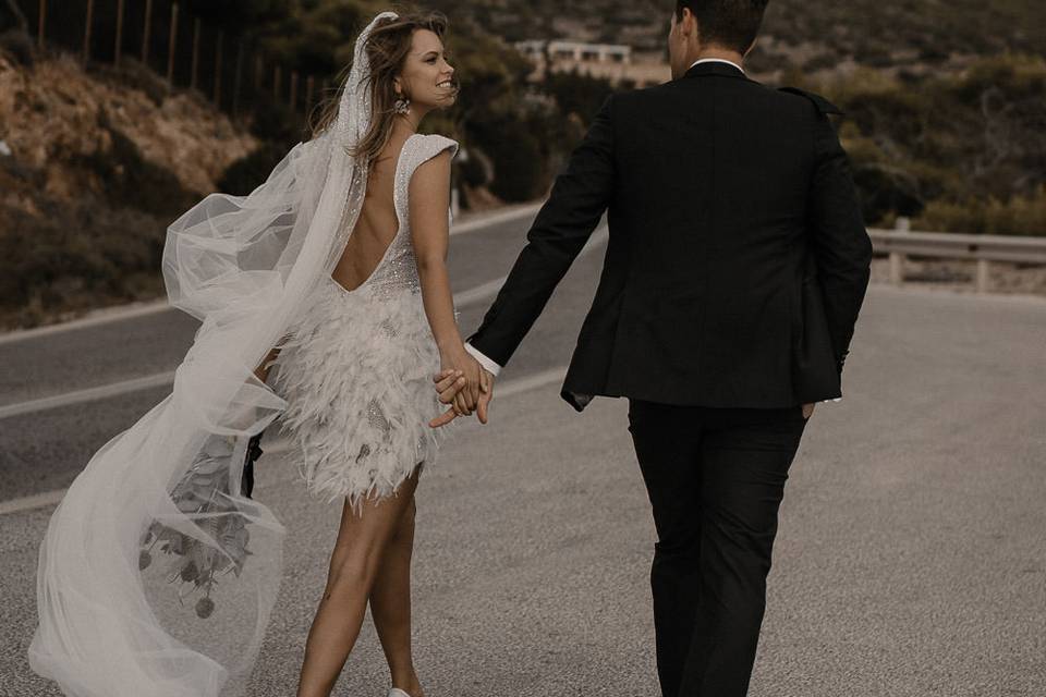 Bridal Couple at Lagonissi