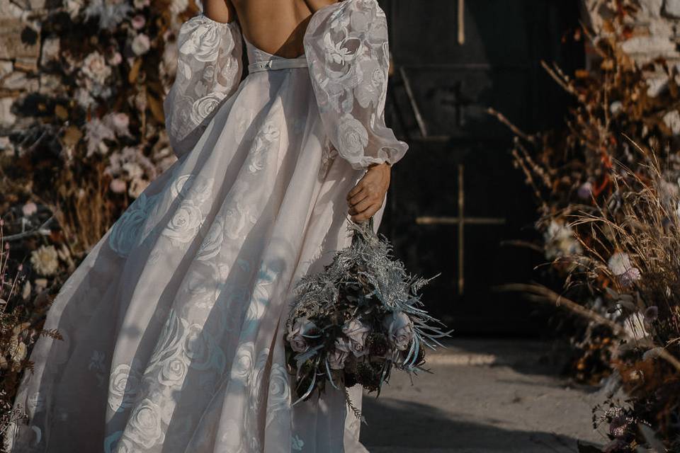 Bride at Ceremony in Athens