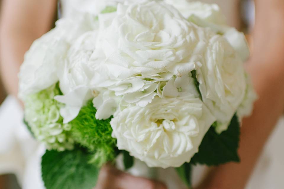 White flower bouquet