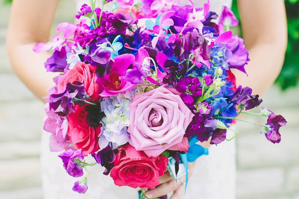 Bright purple bouquet