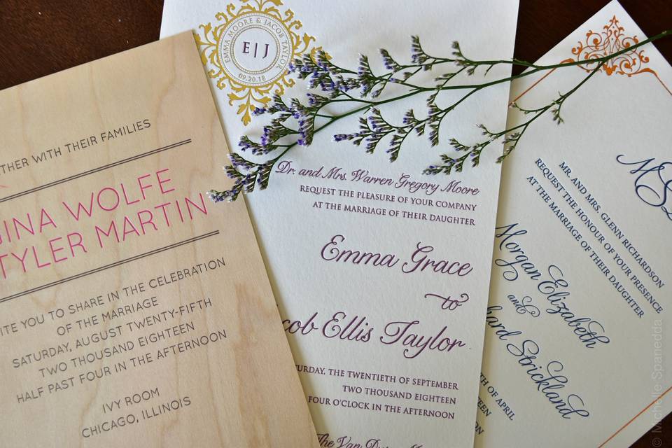 Rustic invitation