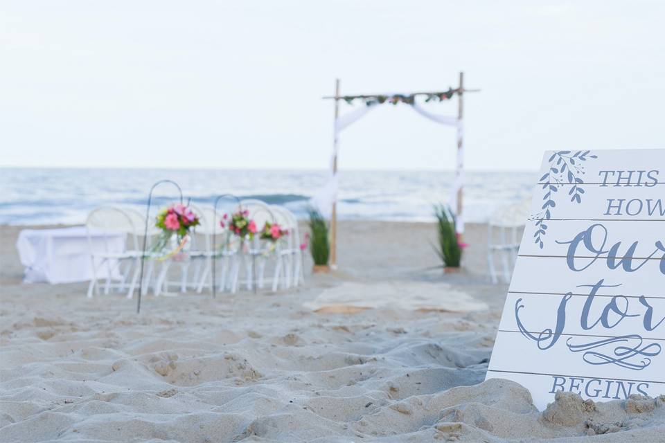 Beach wedding ocean city md